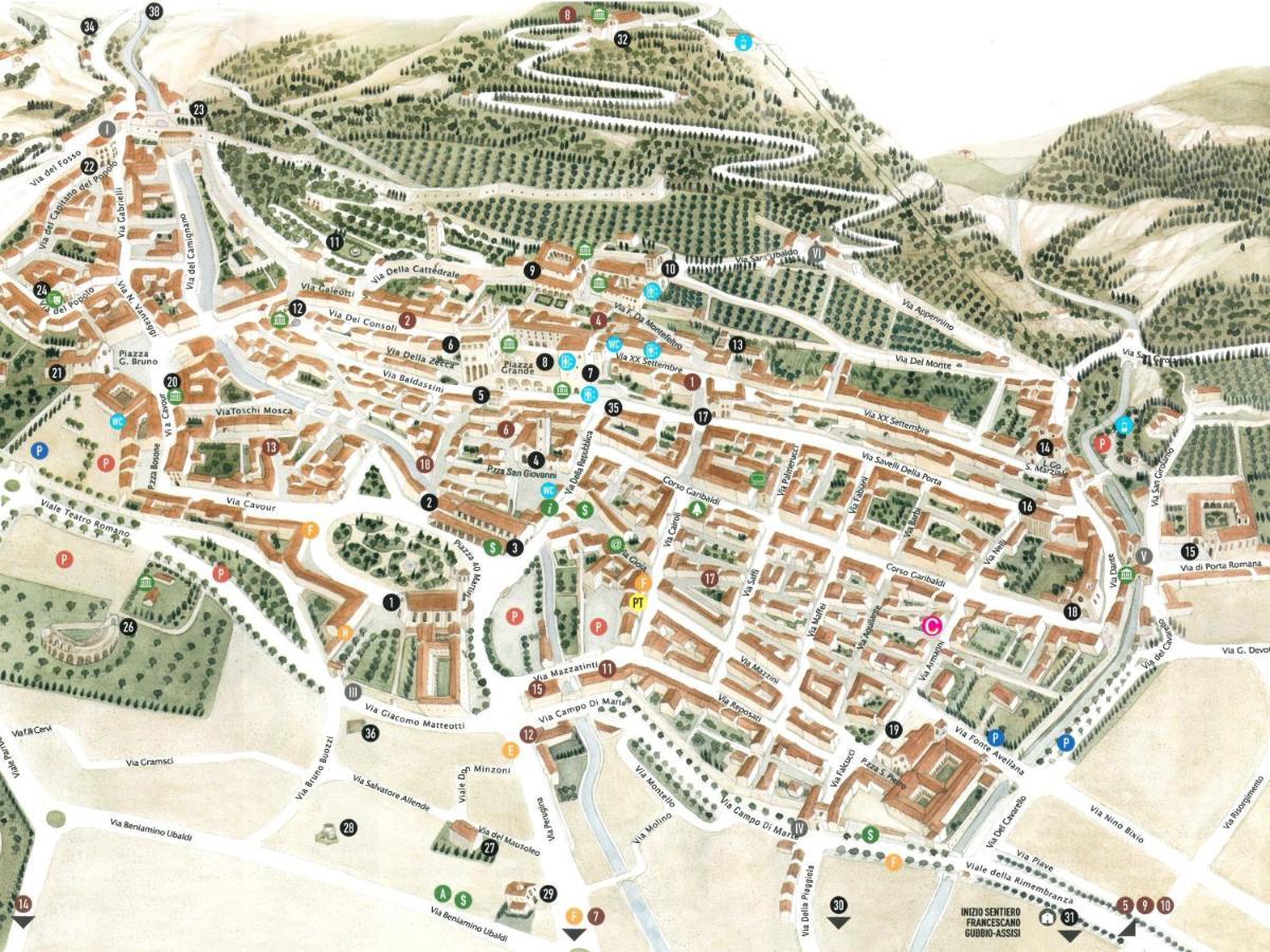 Apartmán Casa Armanni - La Tua Casa Di Pietra Gubbio Exteriér fotografie